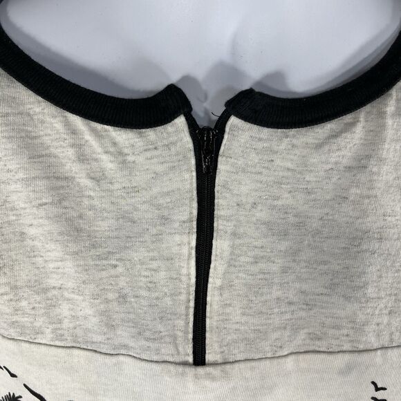 VINTAGE FLORIDA SLEEVELESS 1/4 SHIRT ADULT L/XL USA MADE WHITE BLACK 90s TANK - Picture 5 of 14